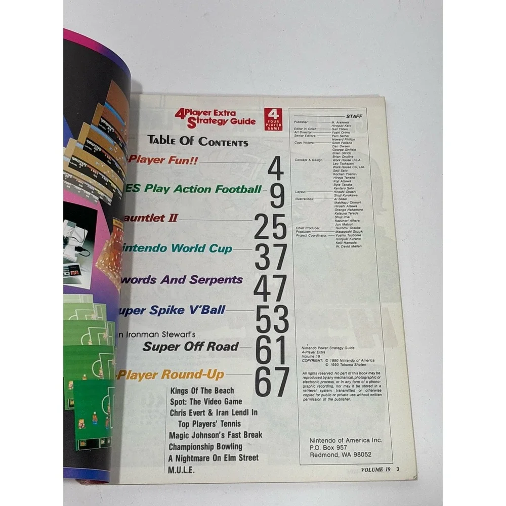 NINTENDO POWER Magazine Vol 19 - December 1990 - 4-Player‎ EXTRA Strategy Guide